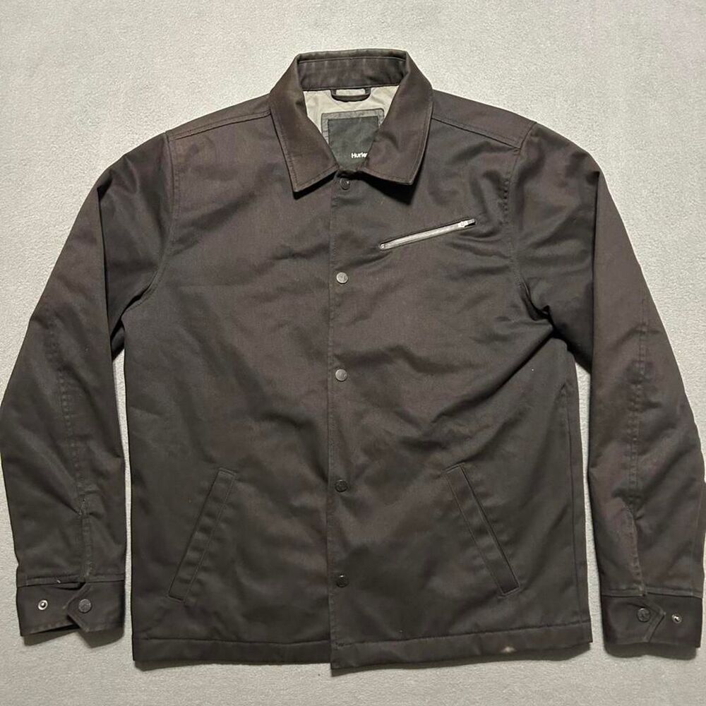 Hurley Men's Brown and Black Jacket
